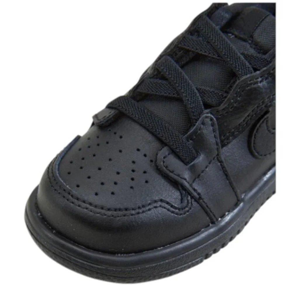 Nike Jordan 1 Low Alt Triple Black Little Kid Child Shoes Size 4C NEW CI3436-091